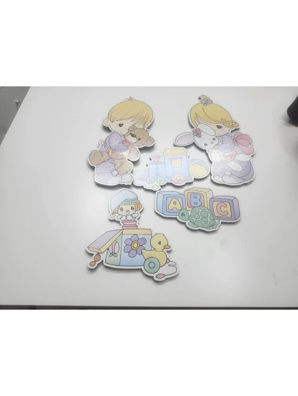 Precious Moments Vintage Nursery Wall Decorations Set of 5